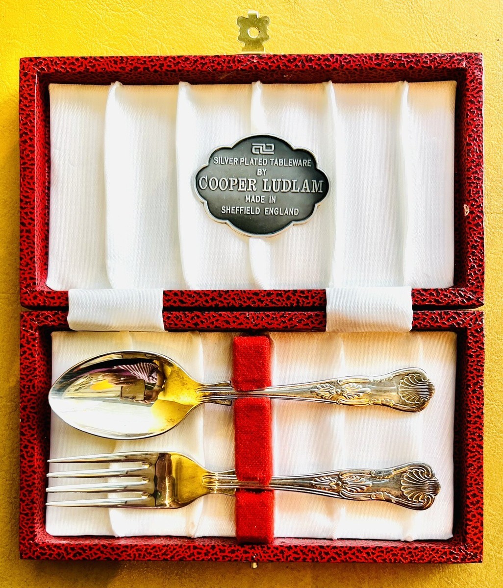 COOPER LUDLAM 銀メッキ　カトラリーセット　45本 Vintage English Silver Plated “Cooper Ludlum” Spoon & Fork Set In