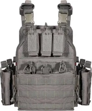 Yakeda 'battle ready' Quick Release Platecarrier Grey