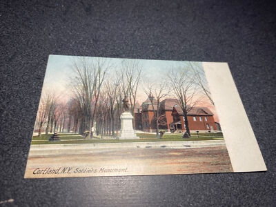 Soldiers Monument Cortland New York Postcard￼