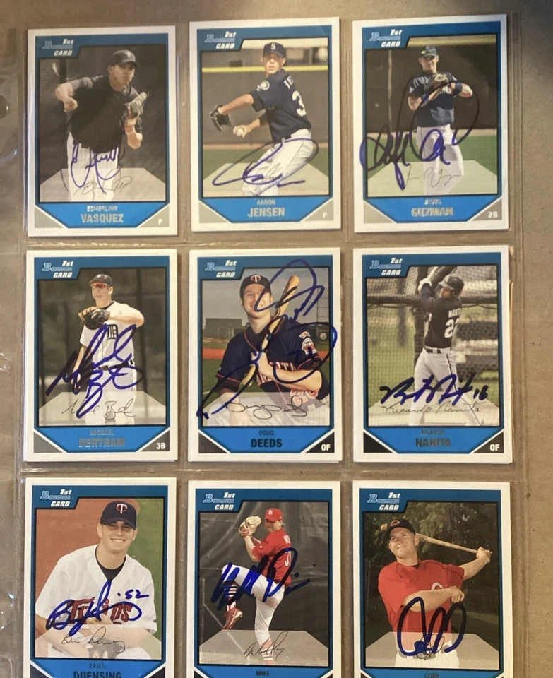 2007 BOWMAN PROSPECTS SIGNED AUTOGRAPHED CARDS - Image 3 of 4