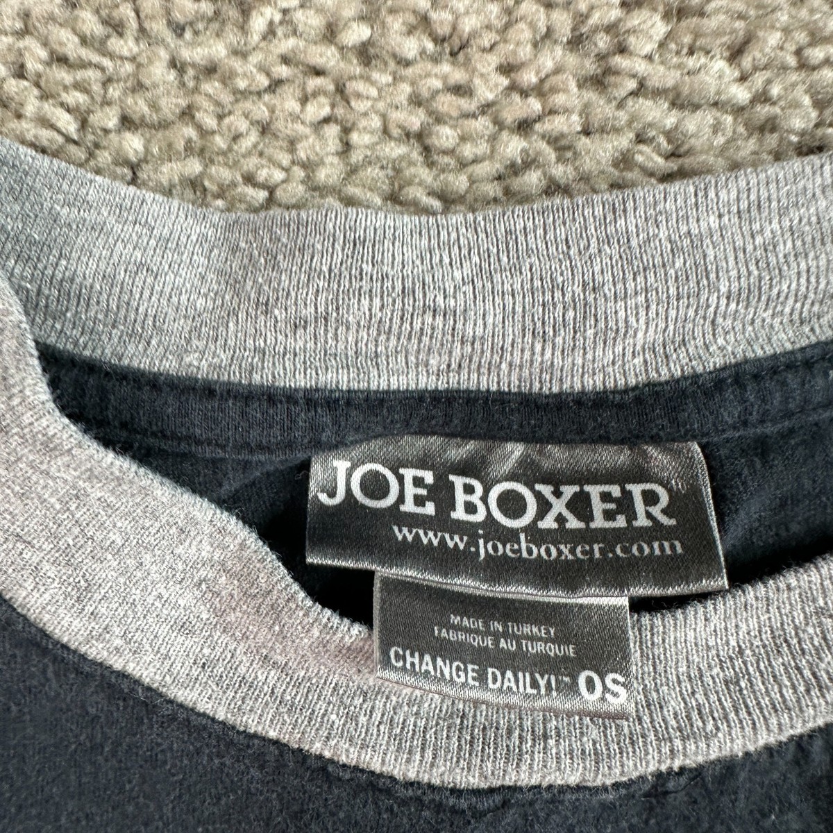 VINTAGE Joe Boxer Shirt Mens One Size Extra Large Black Yellow 
