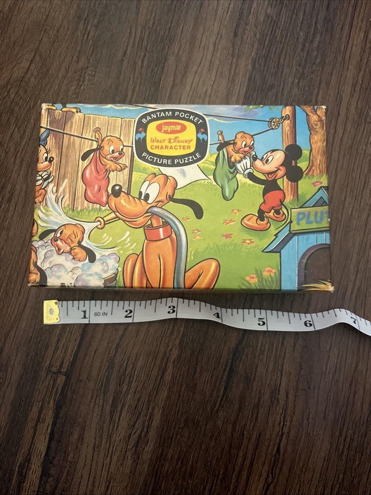 VTG Walt Disney Productions Mickey’s Wash Day Jigsaw Puzzle Jaymar Complete B