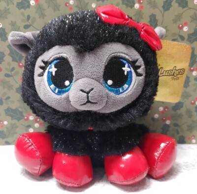 Gund P.Lushes Pets Ba-Bah Noir Lavish Sheep Lamb Black Glittery Soft Plush 6 