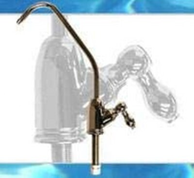 Two Bend Drinking Water Tap For Reverse Osmosis Systems c/w 1/4'' Turn Handle