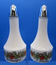 CORNINGWARE GEMCO Spice of Life Oil & Vinegar Vegetables French Writing 1972-84