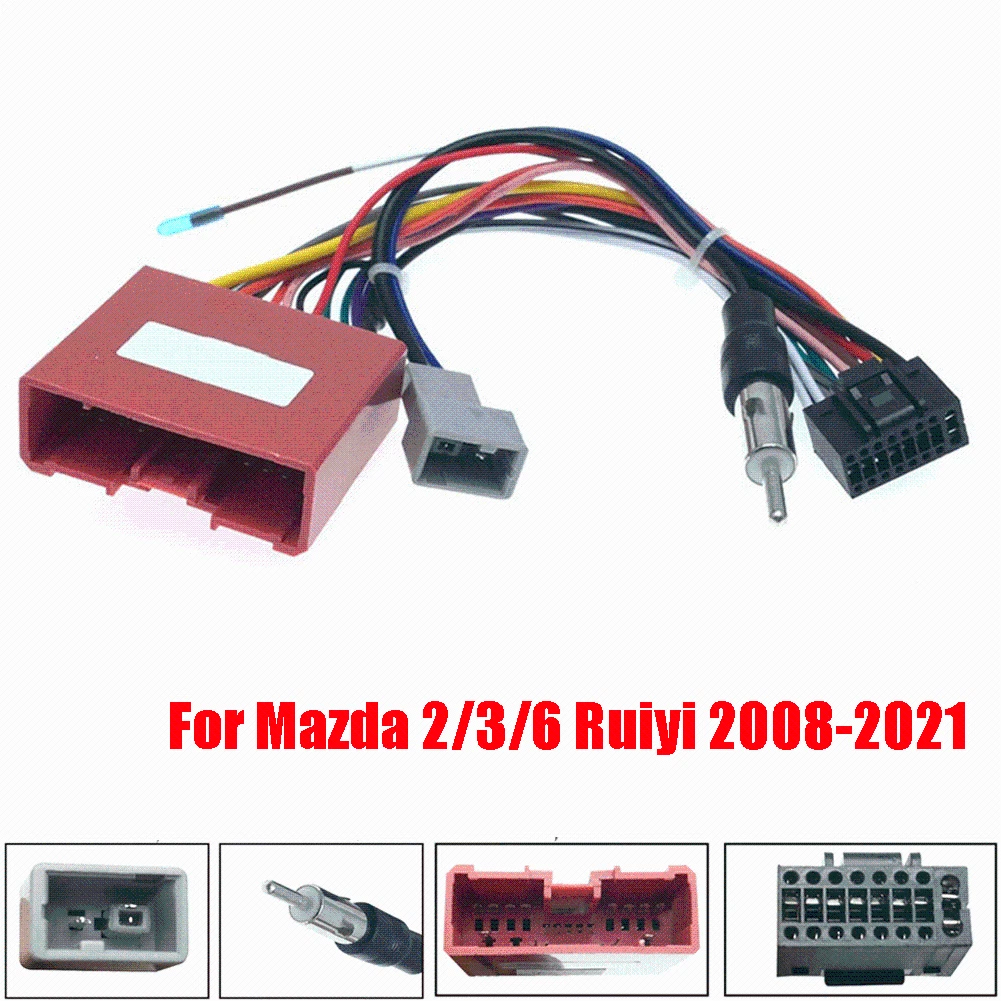 Aftermarket Stereo Radio Adapter Power Cable 16Pin Wiring Harness