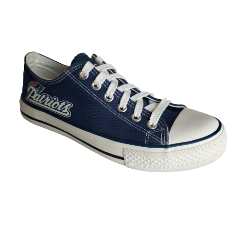 E-LOV New England Patriots Women's Canvas Sneakers, Size: 37 EU