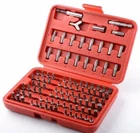 100 PIECE SECURITY BIT SET LOCKSMITH PC TORX HEX KEY SPLINE Phillips Tamper Bits