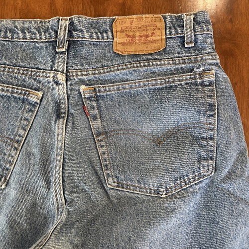 Vintage Levis 550 XX Jeans Mens 38x27 Tapered Leg Denim Made in USA 90s 1992 - Picture 3 of 7