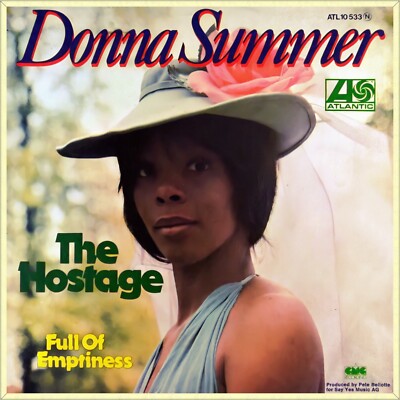 Repro Photo DONNA SUMMER The Hostage ATLANTIC 7'' Single Size 18x18cm