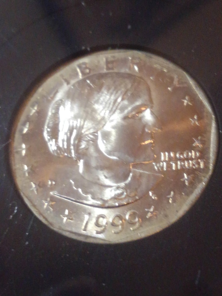 1999 D Authenticated Brilliant Uncirculated Susan B Anthony Dollar