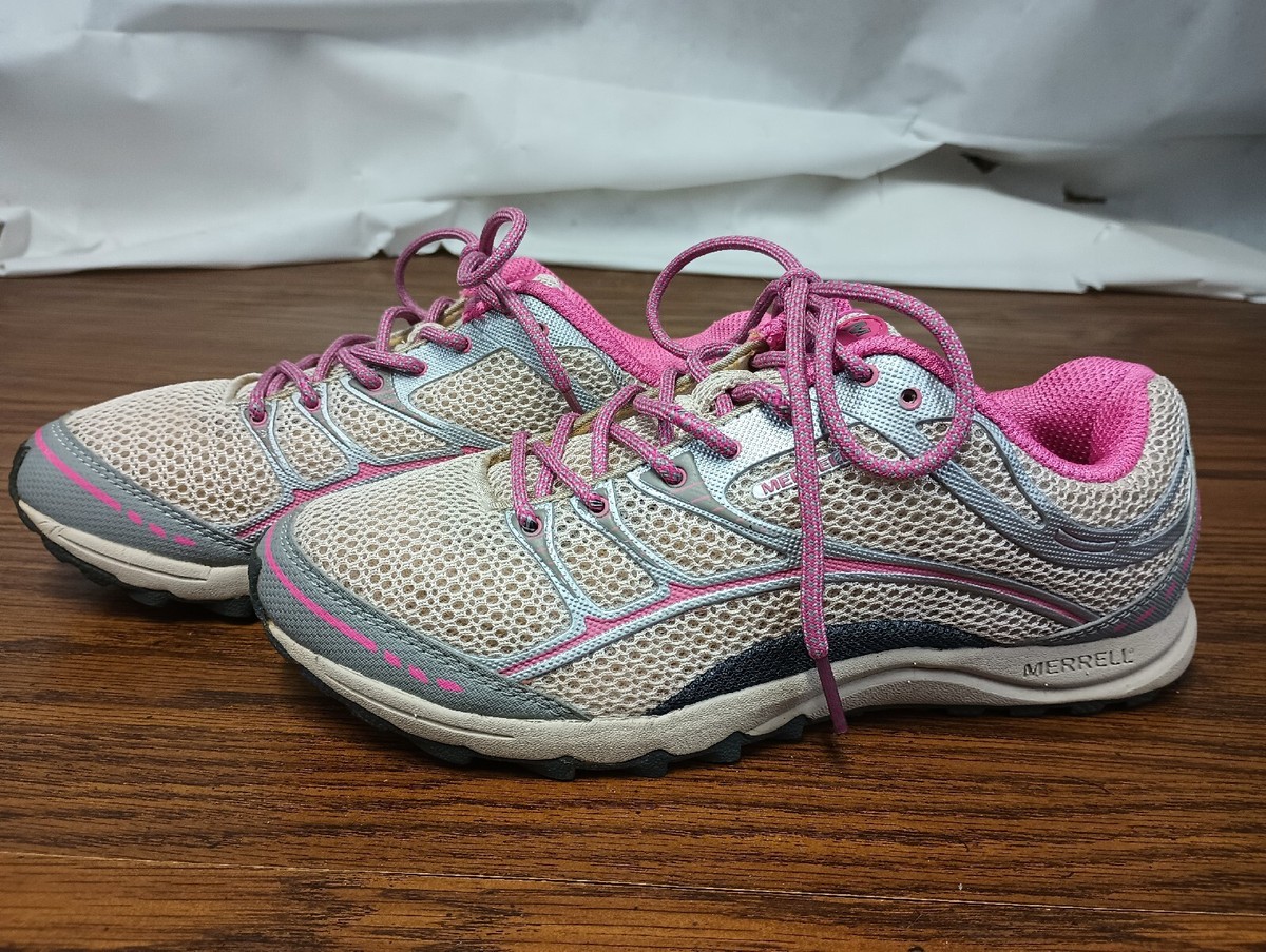 Merrell Womens Mont Mavis Hiking Beige Pink Trail Running  display picture 3