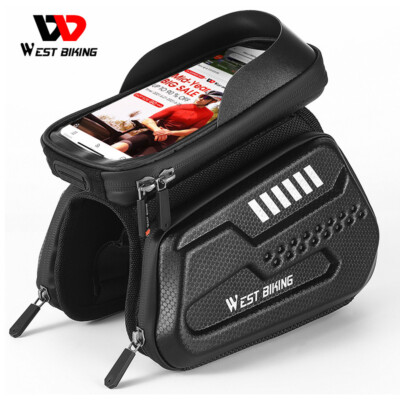 WEST BIKING Wasserdichte Hard Shell Fahrrad Top Tube Frame Telefon Case Tasche