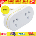 EU Double Power Adapter, 2X AUS/NZ Sockets, Use in Europe, White
