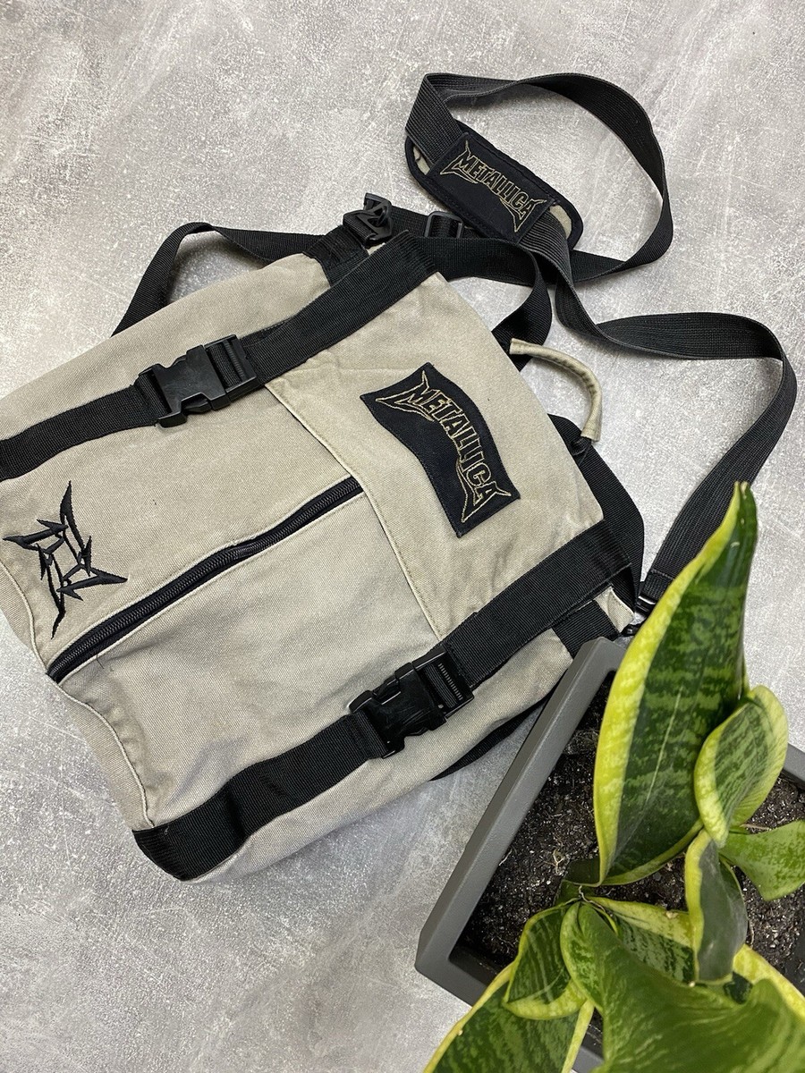Metallica Vintage Canvas Bag Backpack 2 in 1 Logo 90s Crossbody