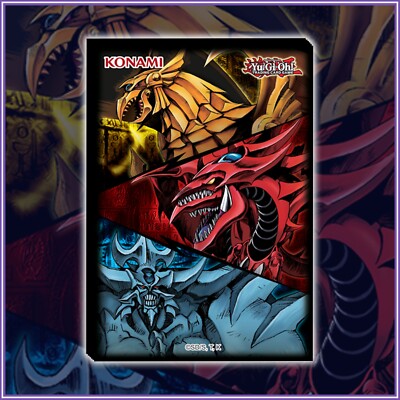 Dragon Slifer Ra & Obelisk GOD SLEEVES PACK 50 | Konami Official YuGiOh