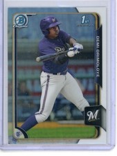 2015 Bowman Draft Chrome Demi Orimoloye 5 Refractor Milwaukee Brewers
