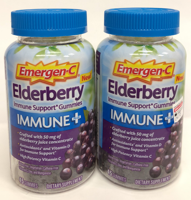 EmergenC Immune Support Gummies Elderberry 45 Ct 885898601153d1118 for