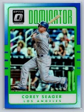 2017 Donruss Optic #D3 Corey Seager Dominators Blue #/149
