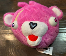 Russ Fortnite Cuddle Team Leader Pink Bear Head Epic Games 4" Plush 2019