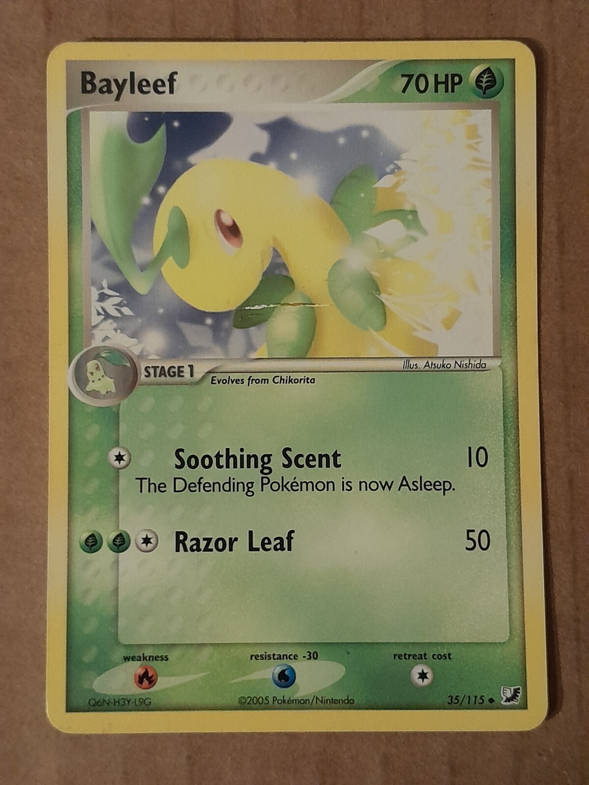 Pokemon Bayleef 35/115 ex Unseen Forces NM-MT See Pictures