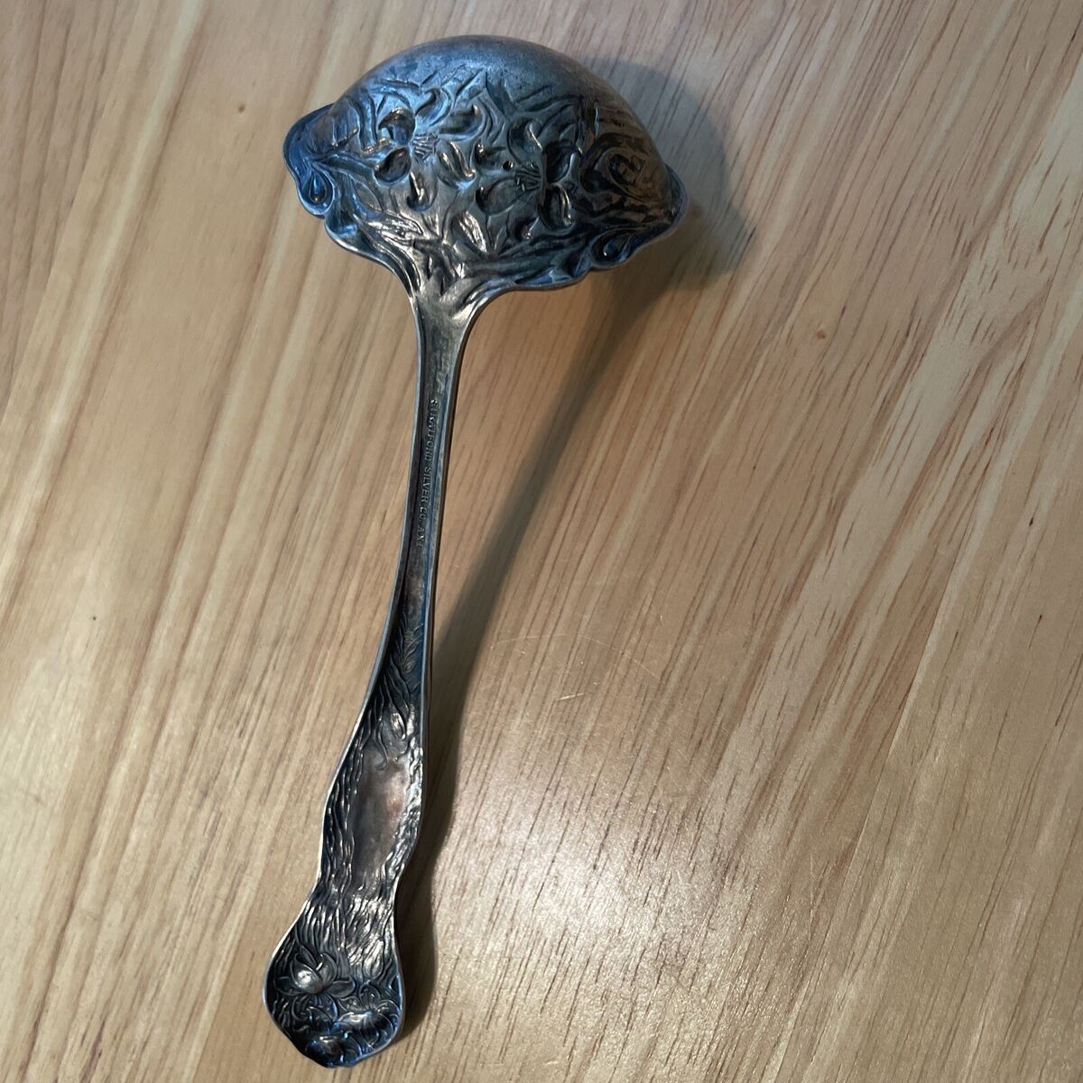 Antique Ladle AND Fork Stratford Silver Co AXI Silver Plate Antique Ladle AND Fork Stratford Silver Co AXI Silver Plate