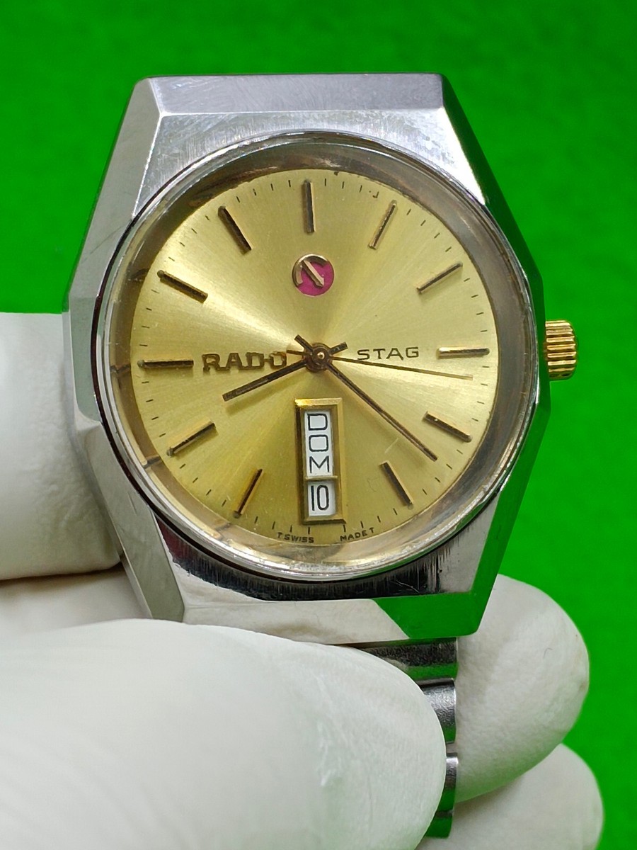 vintage RADO STAG watch Automatic 17 Jewels Day / Date Indicator