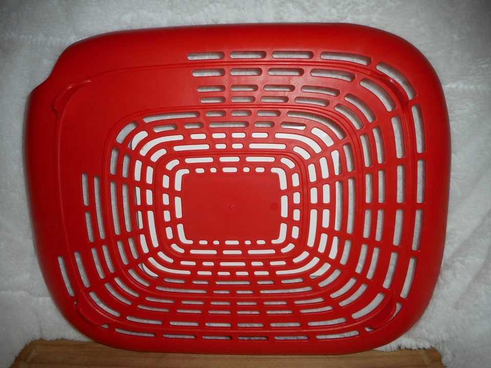 TOVOLO RED PREP N RINSE FLAT COLANDER FOR SINK BPA FREE NEW - Image 3 of 3