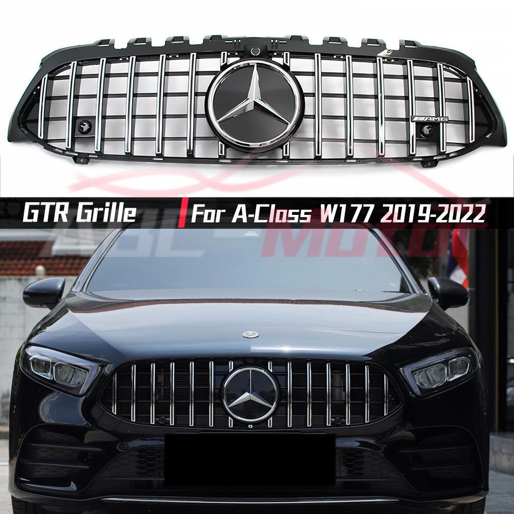 Front Bumper Cover For 2019-2022 Mercedes A220 / A250 W/ AMG Styling Package – Primed & Ready To Paint
