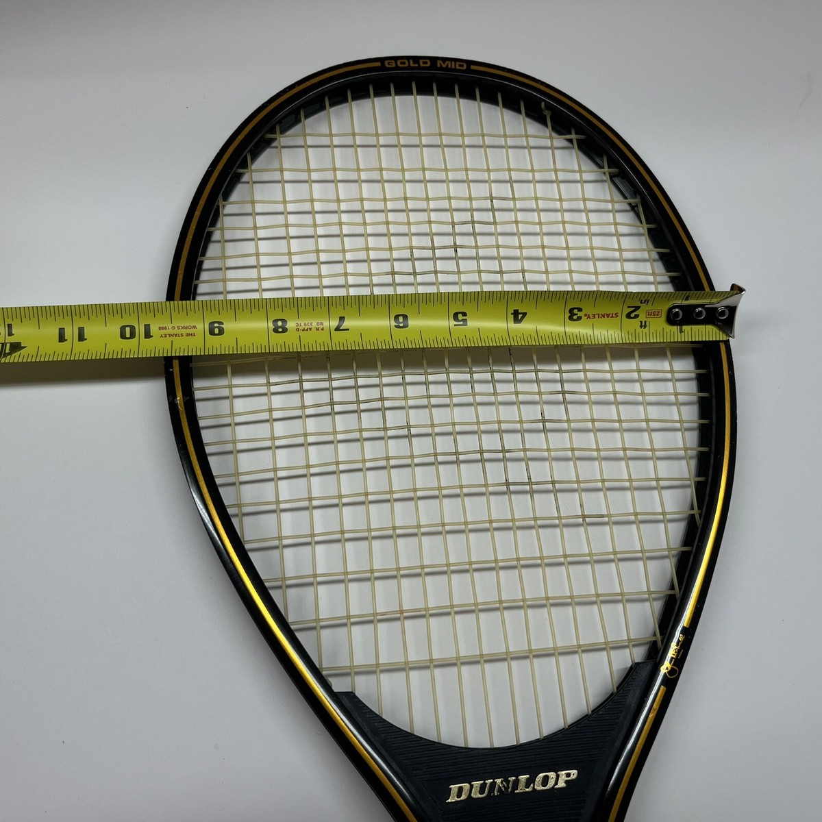 Raquette de tennis Dunlop John McEnroe Gold taille moyenne L4 3/8 avec