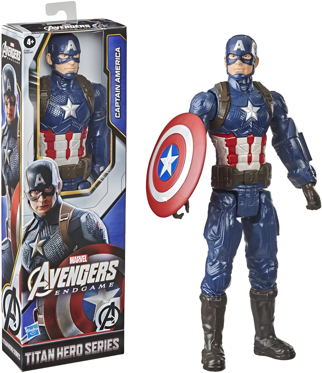 Marvel Capitán América Titan Hero Series Figura Deluxe