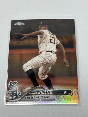 2018 TOPPS CHROME BASEBALL LUCAS GIOLITO 63 CHICAGO WHITE SOX SEPIA