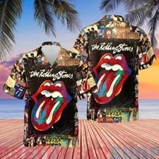 The Roll ing Sto nes Awesome Hawaiian Shirt, Shirt 2025 Size S-5XL