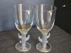Vtg Southwest Rustica Cowboy Pewter Cactus Wine/Water Glasses — photo 2
