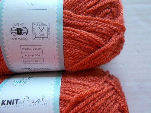 Knit & Purl Earth Tones yarn, burnt orange, lot of 2 (146 yds ea) - Picture 2 of 2