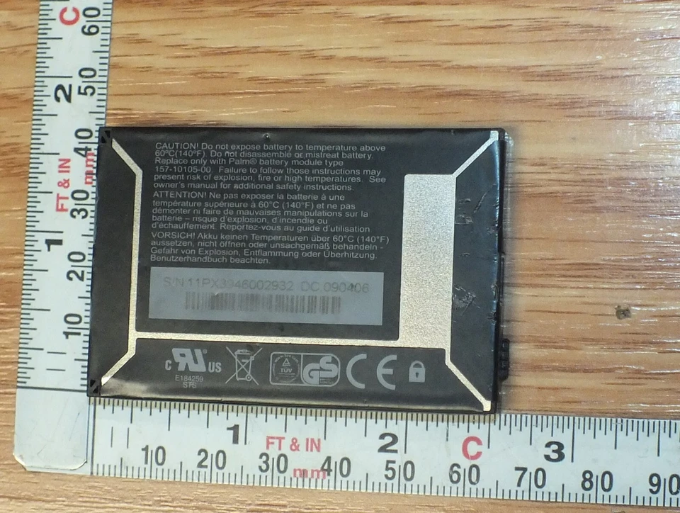 Lote de 2 baterías genuinas Palm (157-10105-00) para Treo Pro PDA *PARA REPUESTOS*  Foto 3 de 3