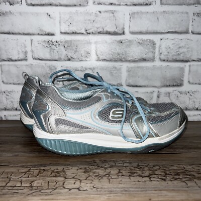 Skechers Gray Shape Ups Lace Up Comfort Shoes Womens Size  display picture 3