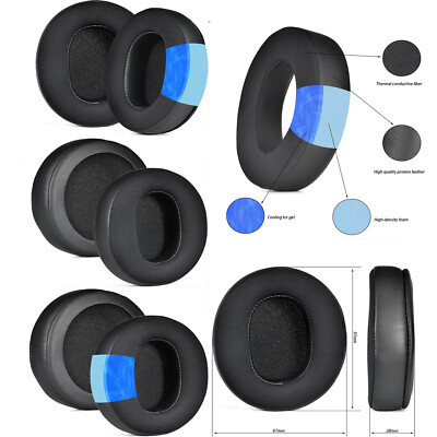 2 x Weiche Ersatz Ohrpolster Kissen für Razer Kraken V3 Pro Kopfhörer