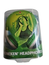 Heineken BEER Acoustic White Padded Logo Over the Ear Headphone wired