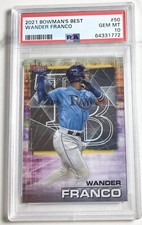 2021 Wander Franco Bowman's Best  Rookie Card Rays #50 PSA 10 GEM MINT