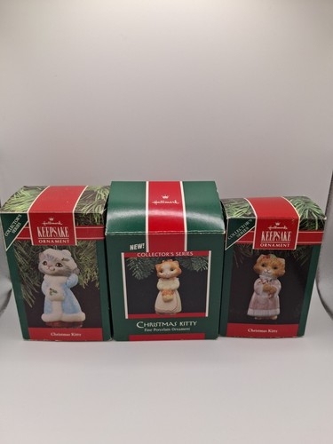Hallmark Keepsake Christmas Kitty Cats Complete Ornament Series #1, 2 and 3 Set - Picture 13 of 13
