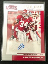 2019 Contenders Draft Damien Harris Rookie RC Game Day Ticket Auto Autograph #6