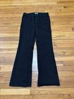 Good American Womens Flare Leg Jeans Size 6/28 Black Stretch Denim Pants