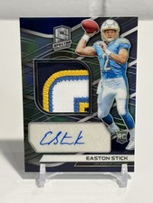 Easton Stick 2019 Panini Spectra Rookie 4 Color Patch Auto Card RPA 78/99. rookie card picture