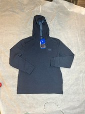 Quiksilver Mens Textured Pullover Sweater Hoodie New - Size L - Blue color