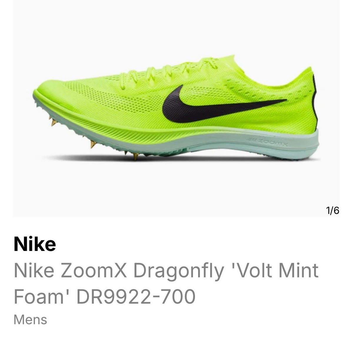 DR9922-700 2022 Nike ZoomX Dragonfly Men's 13 | Missing Tool