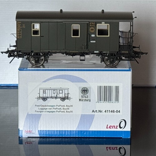 Lenz 41146-04 - Post/Gepäckwagen PwPostL Bay 06, DRG, Ep.II | Condition: Neu