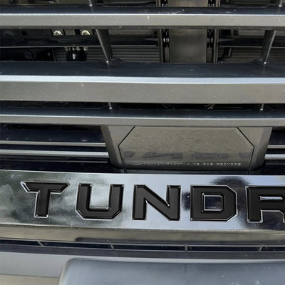 #ad For 2022 2025 Tundra 3D Front Grille Letter Emblem Matte Black Badge Accessories $17.09