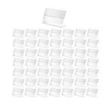 50x Acrylic Label Holders Tag Display Transparent Practical Sturdy Label Display