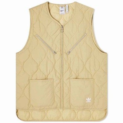 Adidas Originals x Parley Beige Steppweste Bodywarmer Herren Gr. S